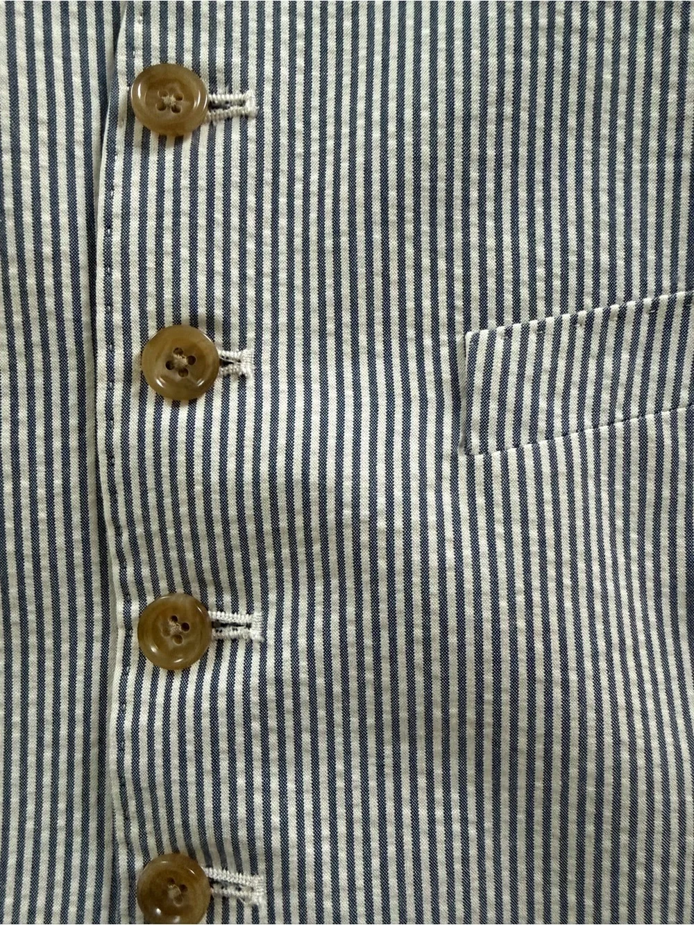 J.Crew Ludlow Seersucker Vest and Trouser - Blue